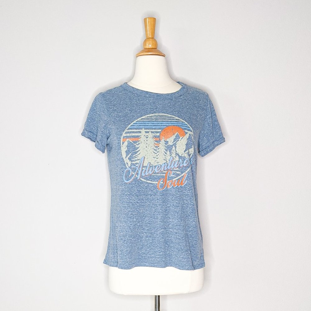 Sweet Claire Rolled Sleeve Graphic Tee
